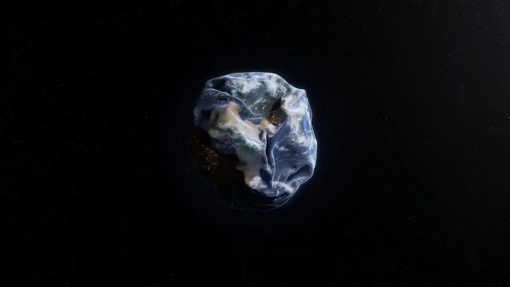 A piece of cloth sitting on top of a black surface